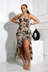 Sariah Velvet Burnout Cutout Maxi Dress
